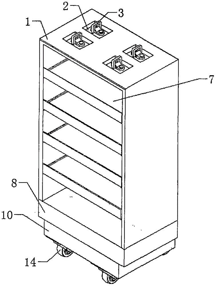 一种物流管理用方便移动货架的制作方法