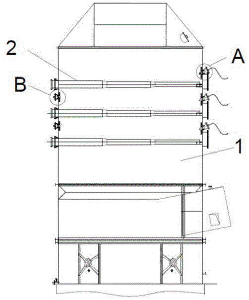 一种脱硫塔塔内喷淋管观察联合装置的制作方法