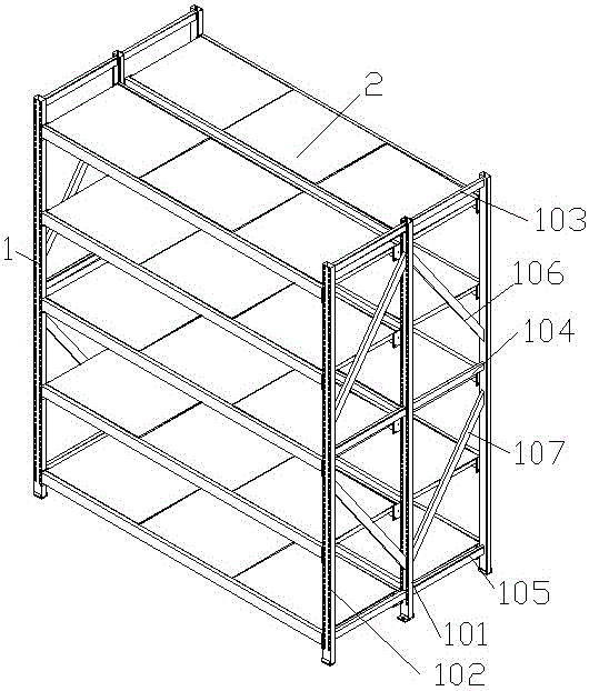 双体仓储货架的制作方法