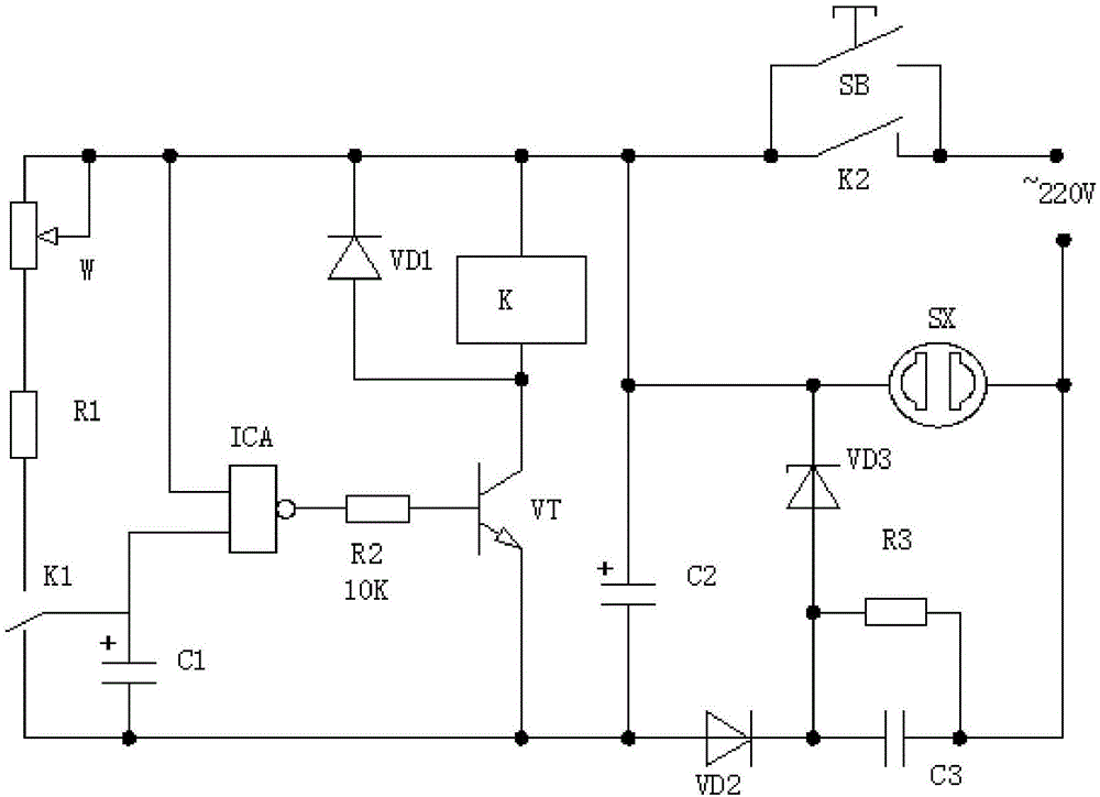 一种具有定时功能的电子开关电路的制作方法