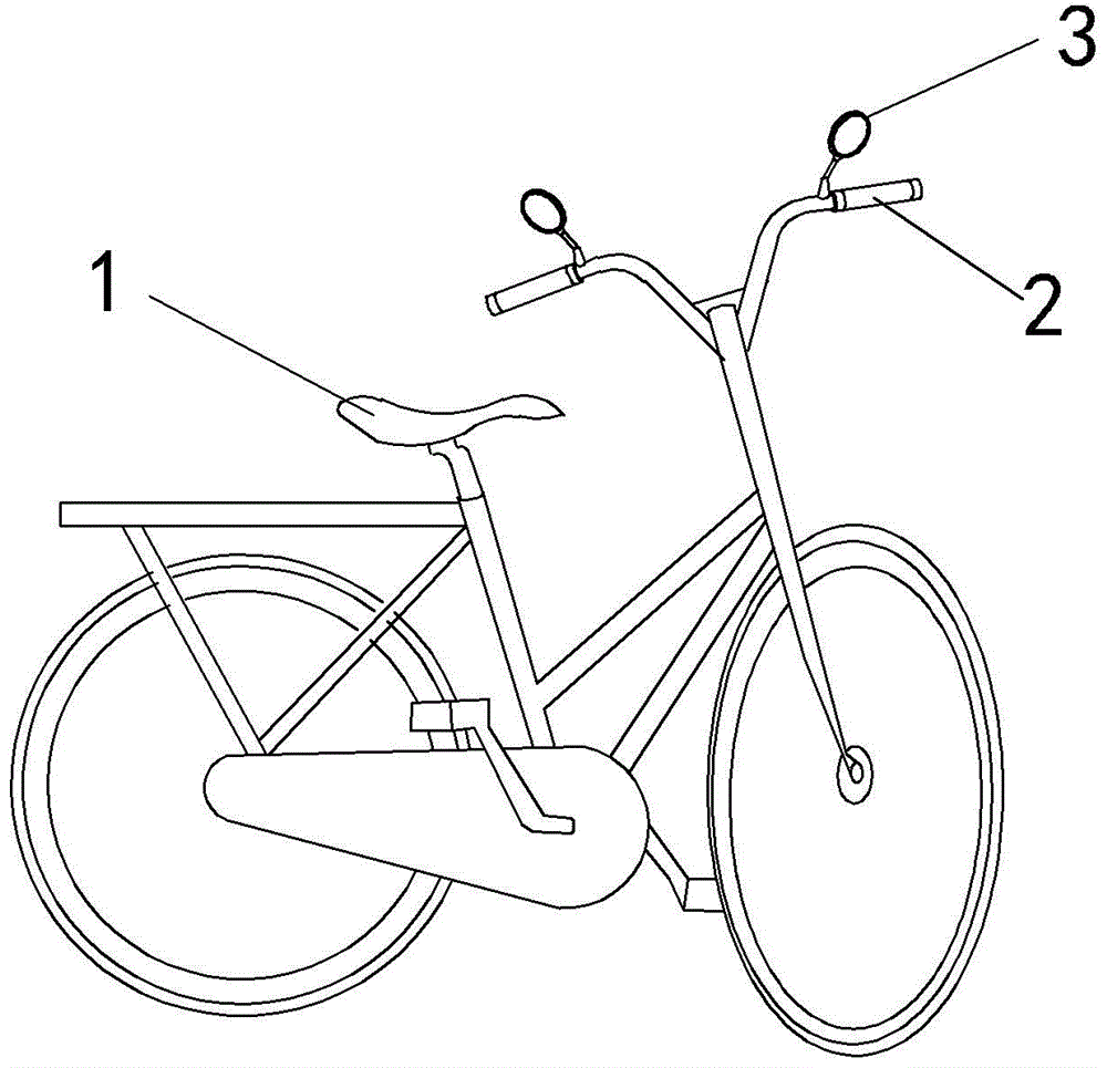 带后视镜的自行车的制作方法