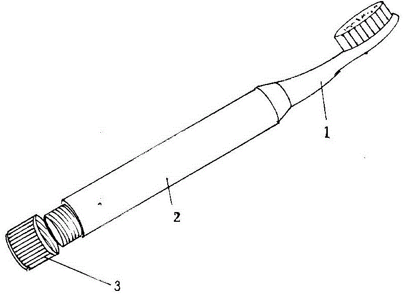 可收放牙膏携带的牙刷的制作方法