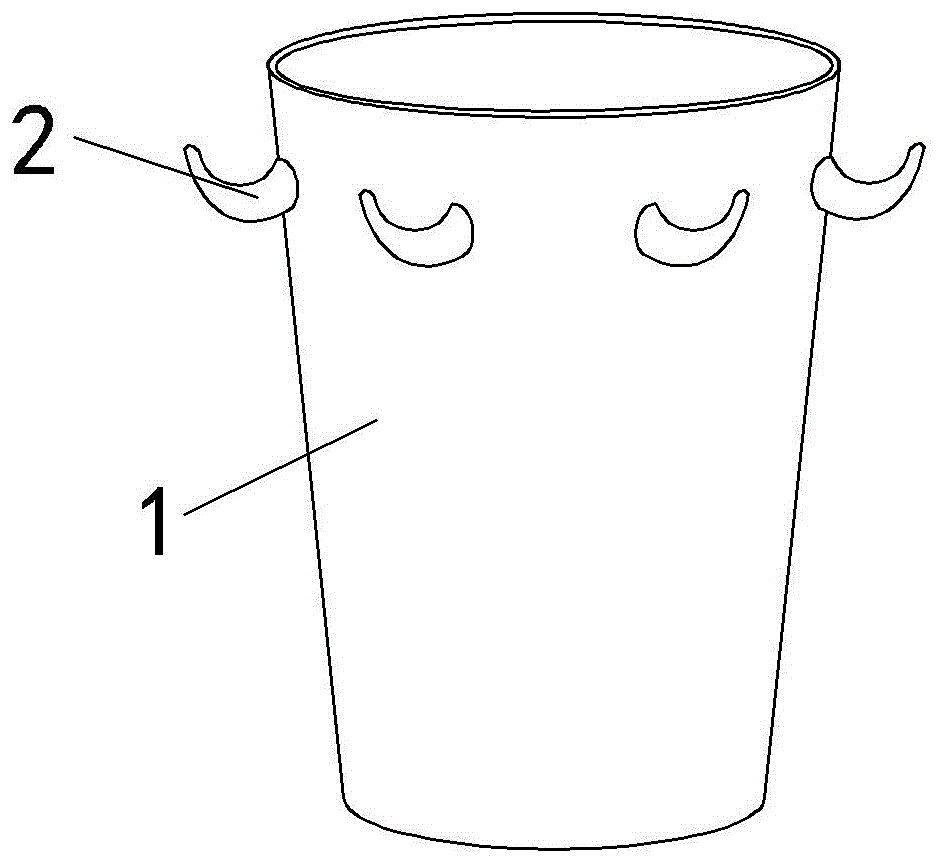带挂钩的垃圾桶的制作方法