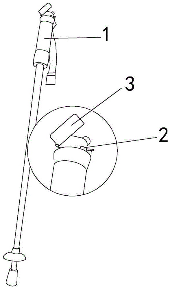 带打火机的登山杖的制作方法