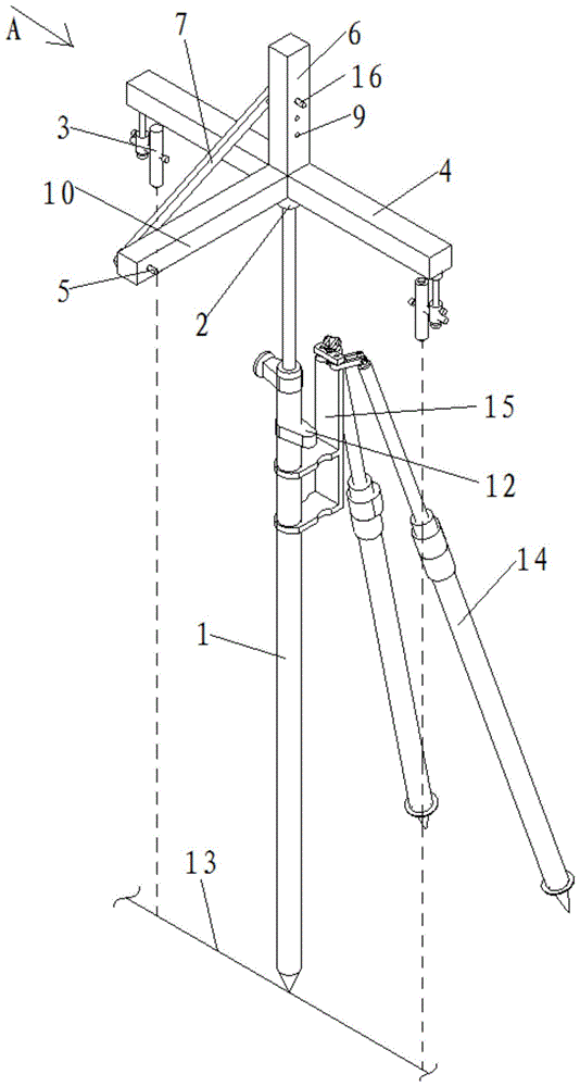 一种边坡支护钻孔用钻机限位架的制作方法
