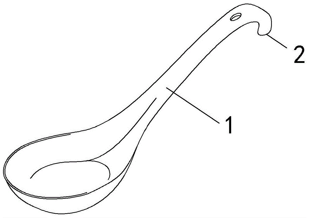 带弯钩的勺子的制作方法