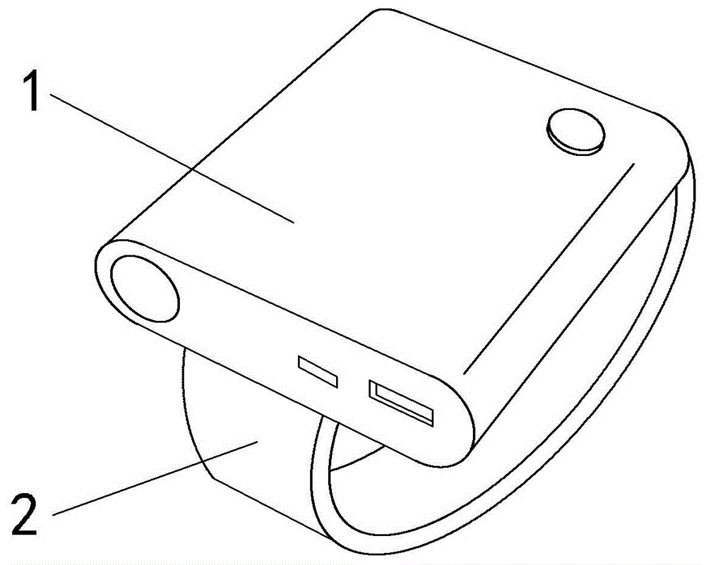 带腕带的移动电源的制作方法