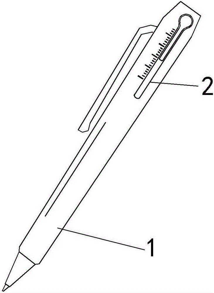 带温度计的笔的制作方法