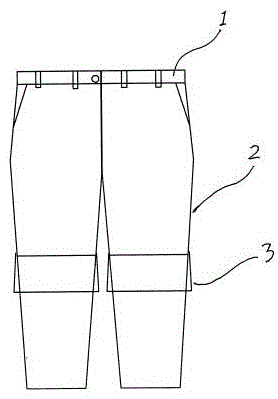 防煤渣工装裤的制作方法