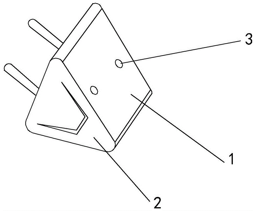 带三角样式的插头的制作方法