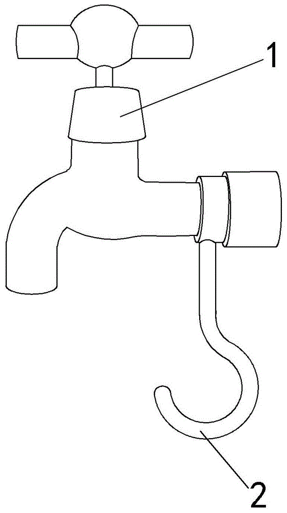 带挂钩的水笼头的制作方法