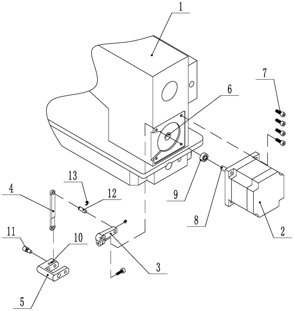缝纫机摆动座驱动结构的制作方法