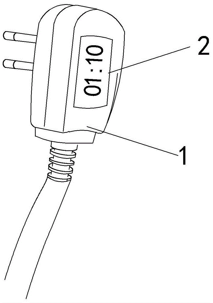 可显示带电时长的插头的制作方法