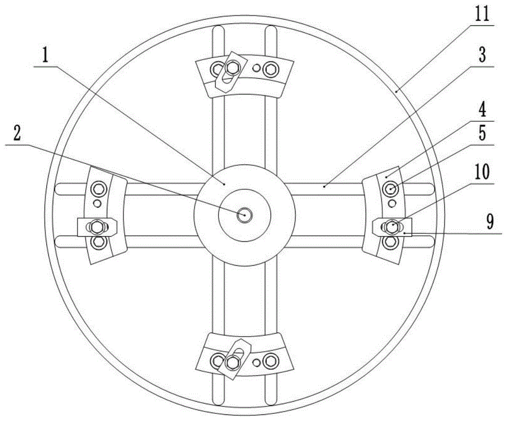 一种半开式三元流叶轮可调车削工具的制作方法