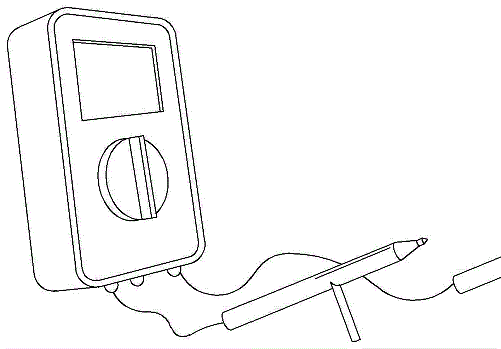 带支架的万用表笔的制作方法
