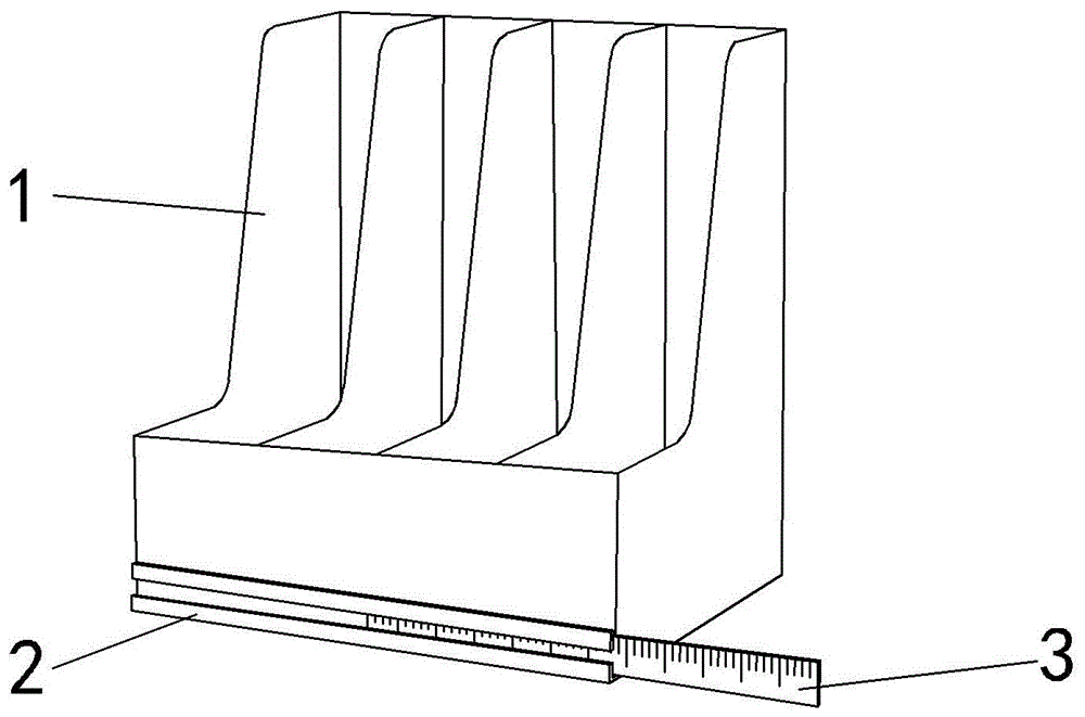 带尺子的文件架的制作方法