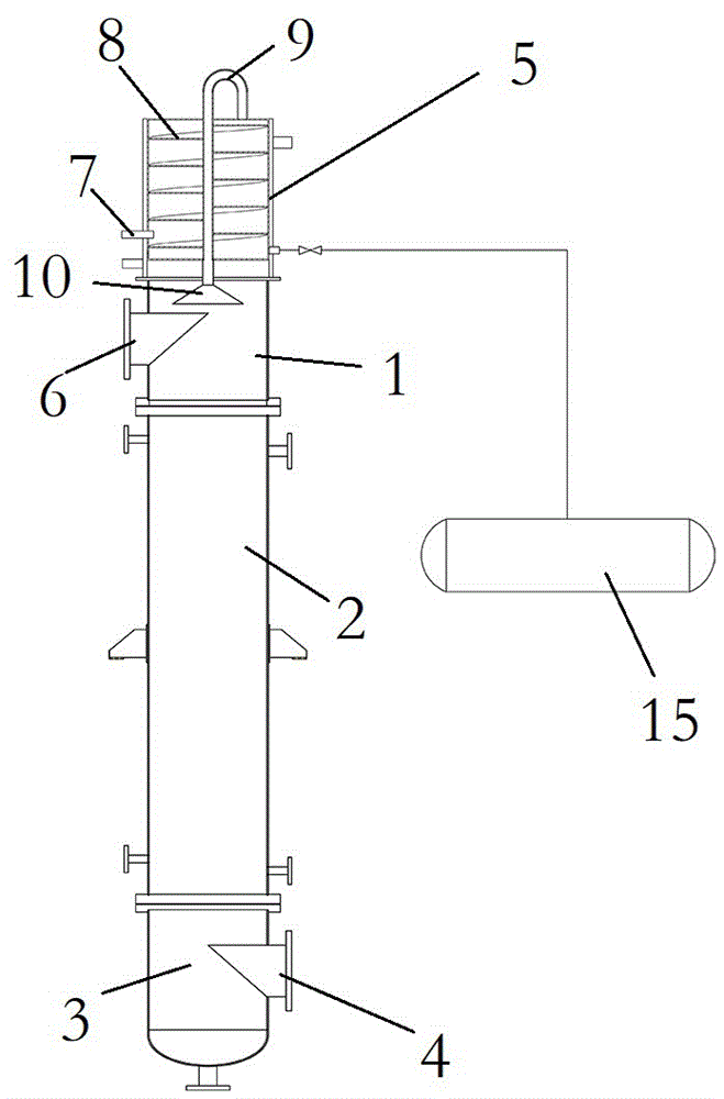 带分离装置的降膜吸收塔的制作方法