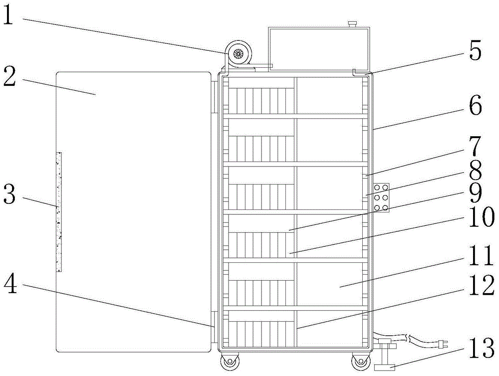 一种血清免疫室用血清样品存放柜的制作方法