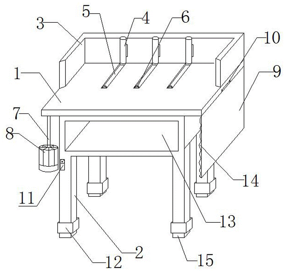 一种课桌的制作方法