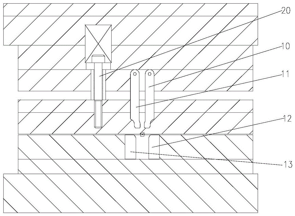 一种用于狭小空间成型的模具结构及其使用方法与流程