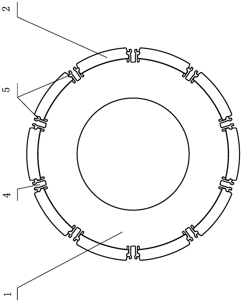 永磁同步电机表贴式转子磁钢固定结构的制作方法