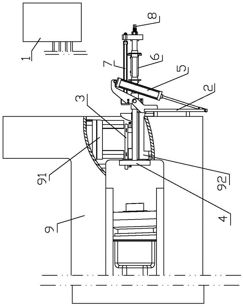 摆辗机用整体模具送料装置的制作方法