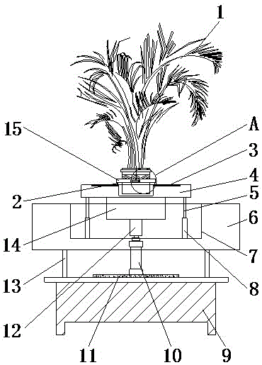 一种园林绿化植物固定结构的制作方法