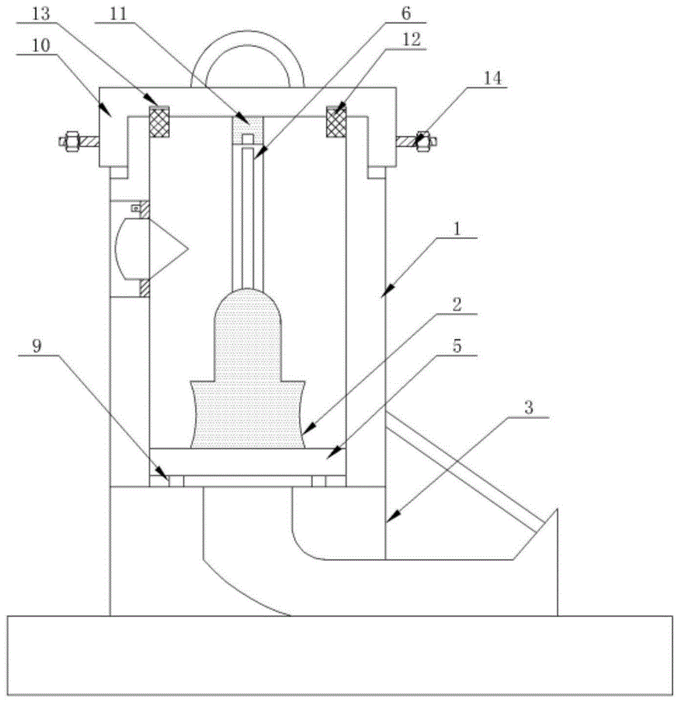 一种潜水泵立式安装的一体化泵闸的制作方法