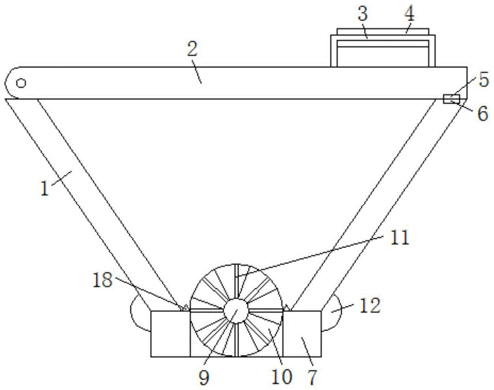 一种斜置式叶片结构入料装置的制作方法