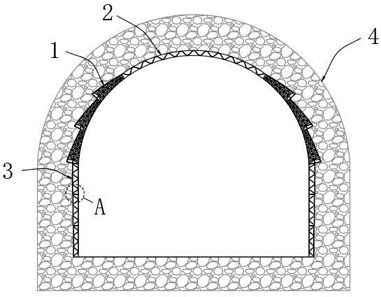 适用于扩大拱脚初支拱盖法的异型拱架的制作方法