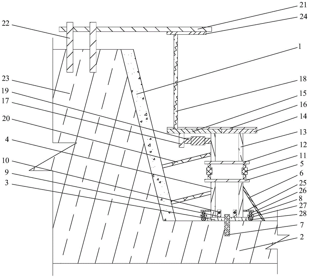 挡土墙施工作业平台的制作方法