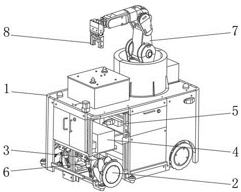 基于全向麦克纳姆轮的高精度复合型AGV机器人的制作方法