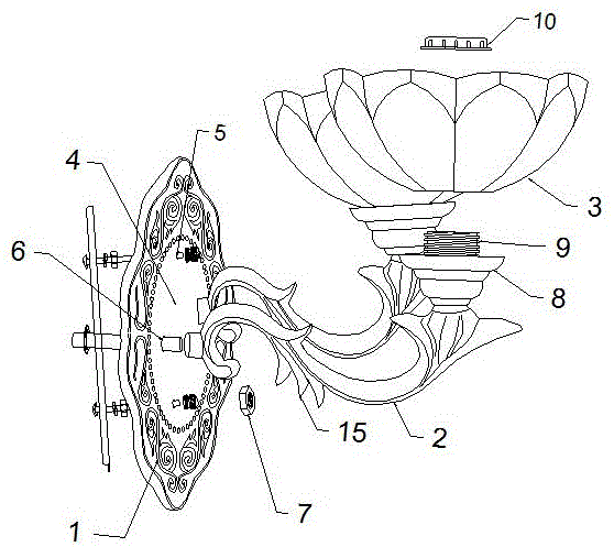 空气清新的装饰墙灯的制作方法