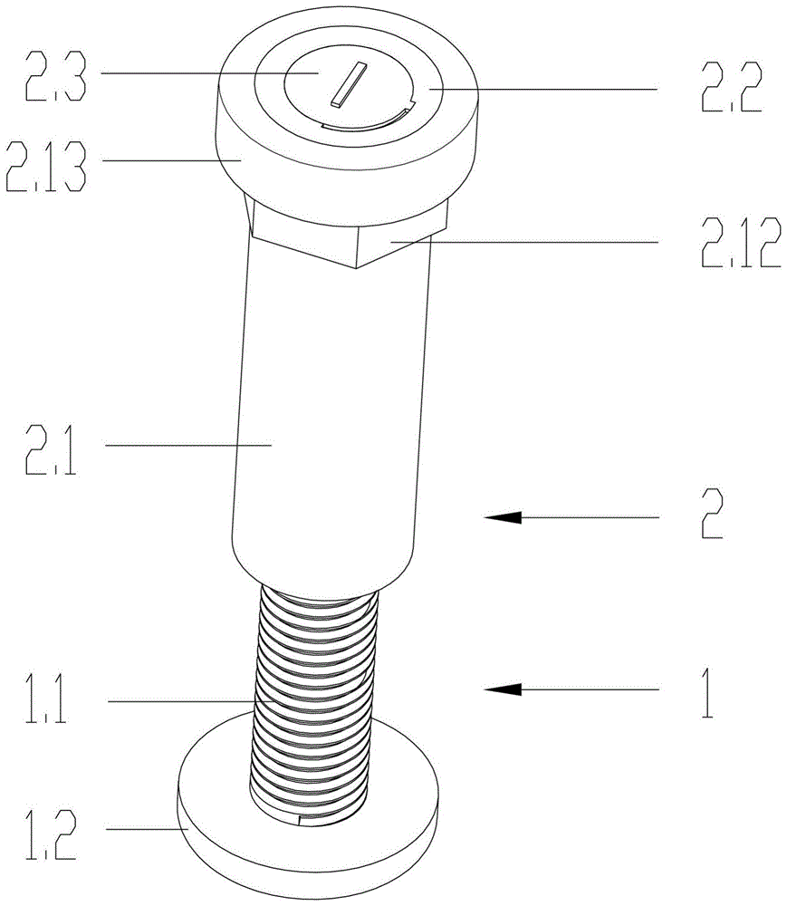 一种用于公交车立柱连接的固定螺栓的制作方法