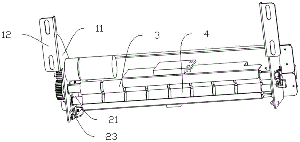 一种出袋装置的主从动轮轴端连接结构的制作方法