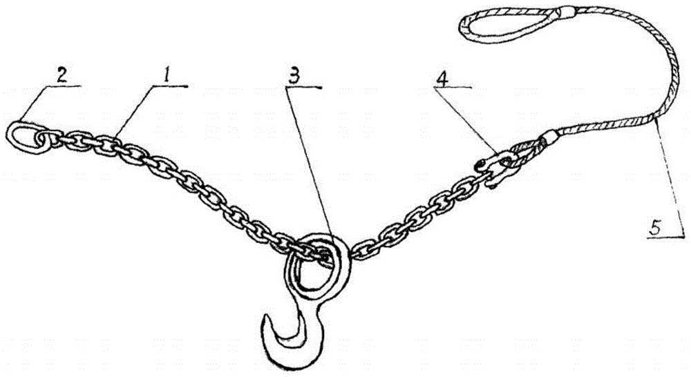 一种钢筋吊装链条索具的制作方法