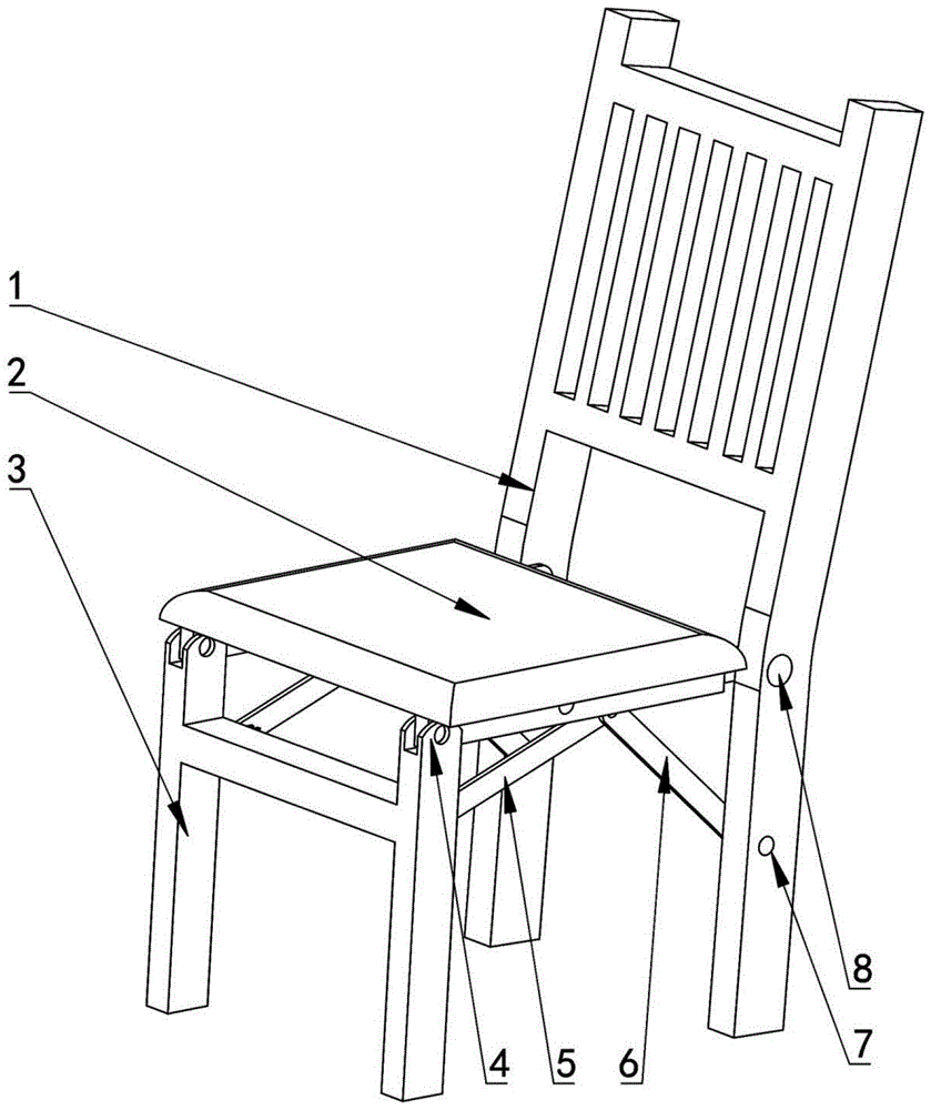 一种插销自锁式折叠椅的制作方法