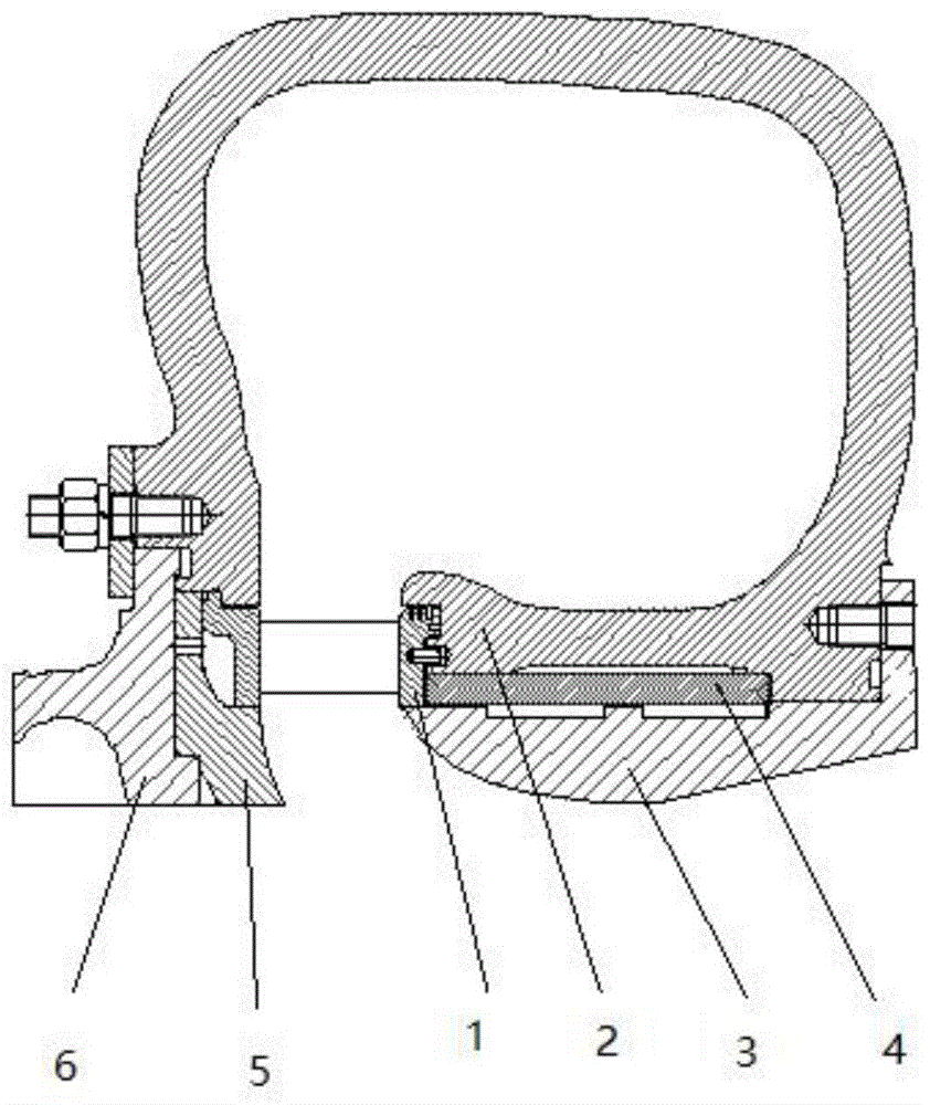 一种混流涡轮增压器喷嘴环定位和密封结构的制作方法