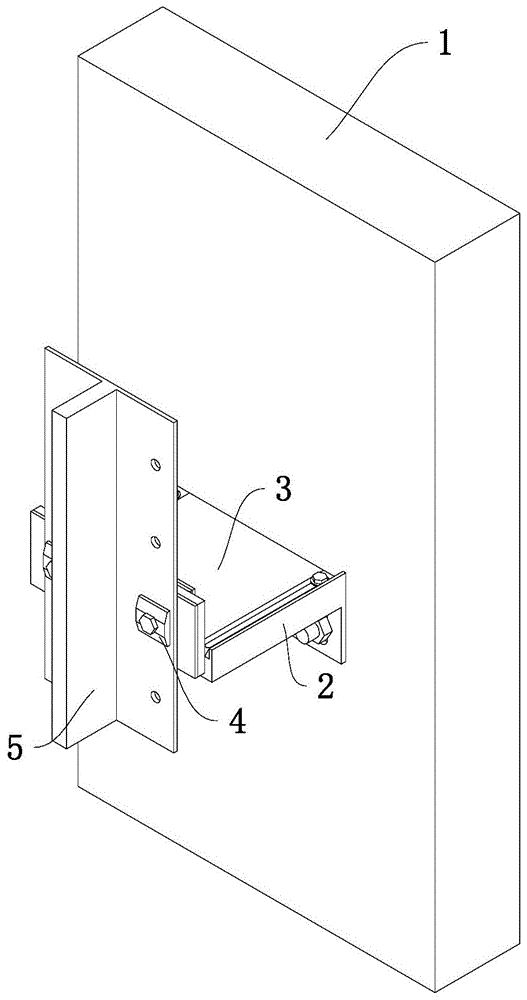 一种电梯轿厢导轨支架的安装结构的制作方法