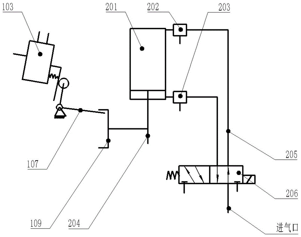 一种高压无气喷涂机往复控制机构的制作方法