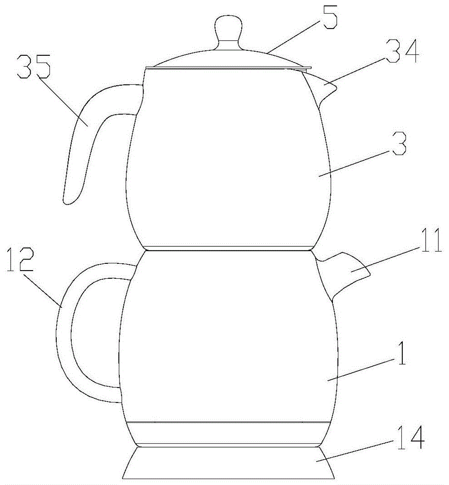 一种上下层茶水分离的多功能电茶壶的制作方法