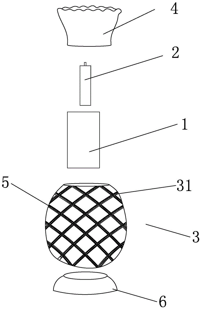 一种菠萝蜡烛的制作方法