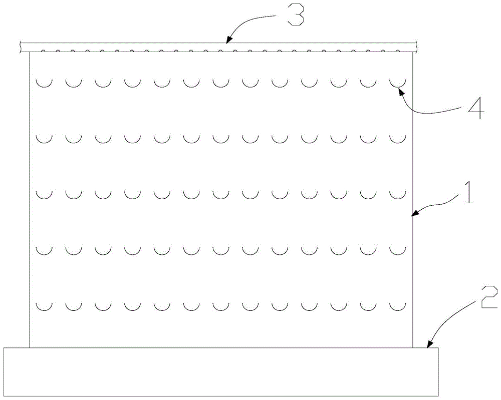 立体感水幕墙的制作方法