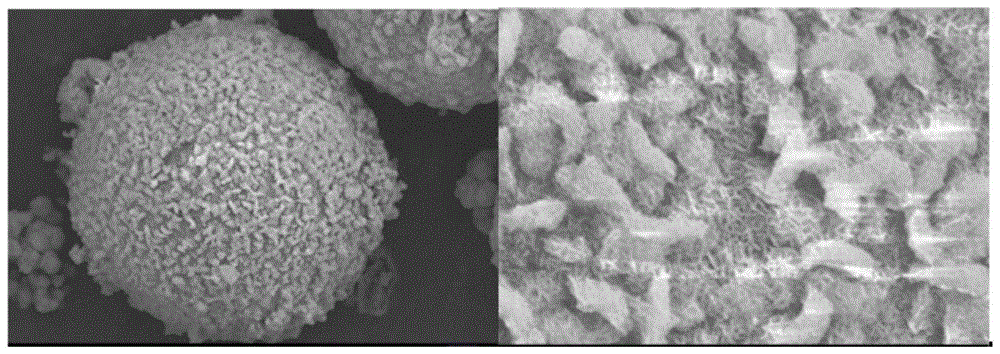 一种过渡Sn基异质结材料@球形高聚物、制备方法以及应用与流程