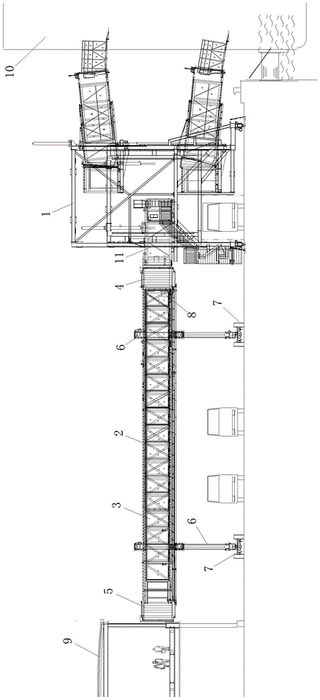 一种组合式布置的邮轮旅客登船桥系统结构的制作方法
