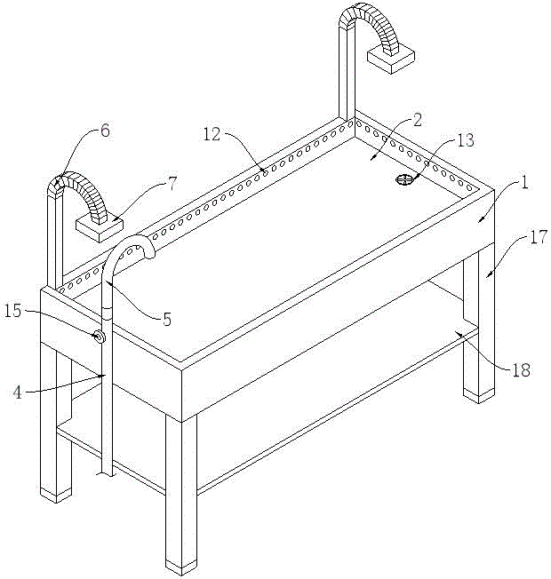 一种医用解剖台的制作方法