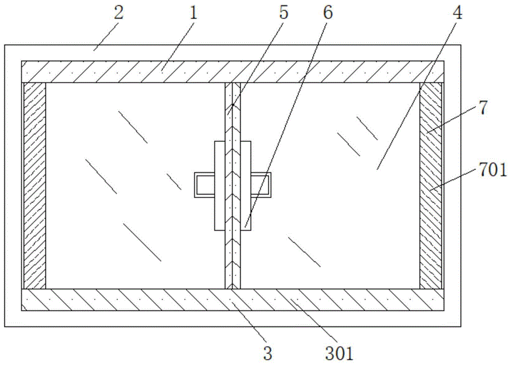 一种双玻璃隔断钢制复合墙系统的制作方法