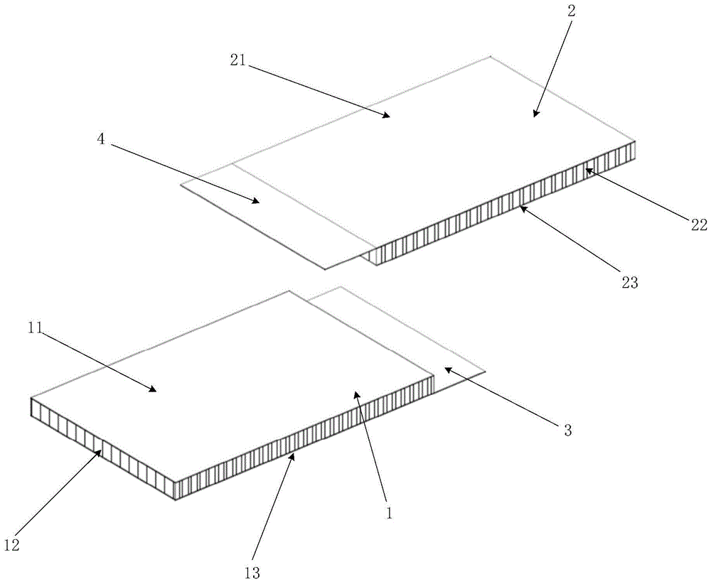 一种拼接结构的蜂窝纸板的制作方法