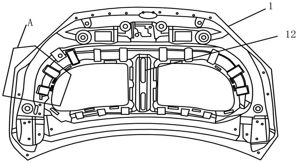 一种发动机罩内板增加侧翻边及胶槽结构的制作方法