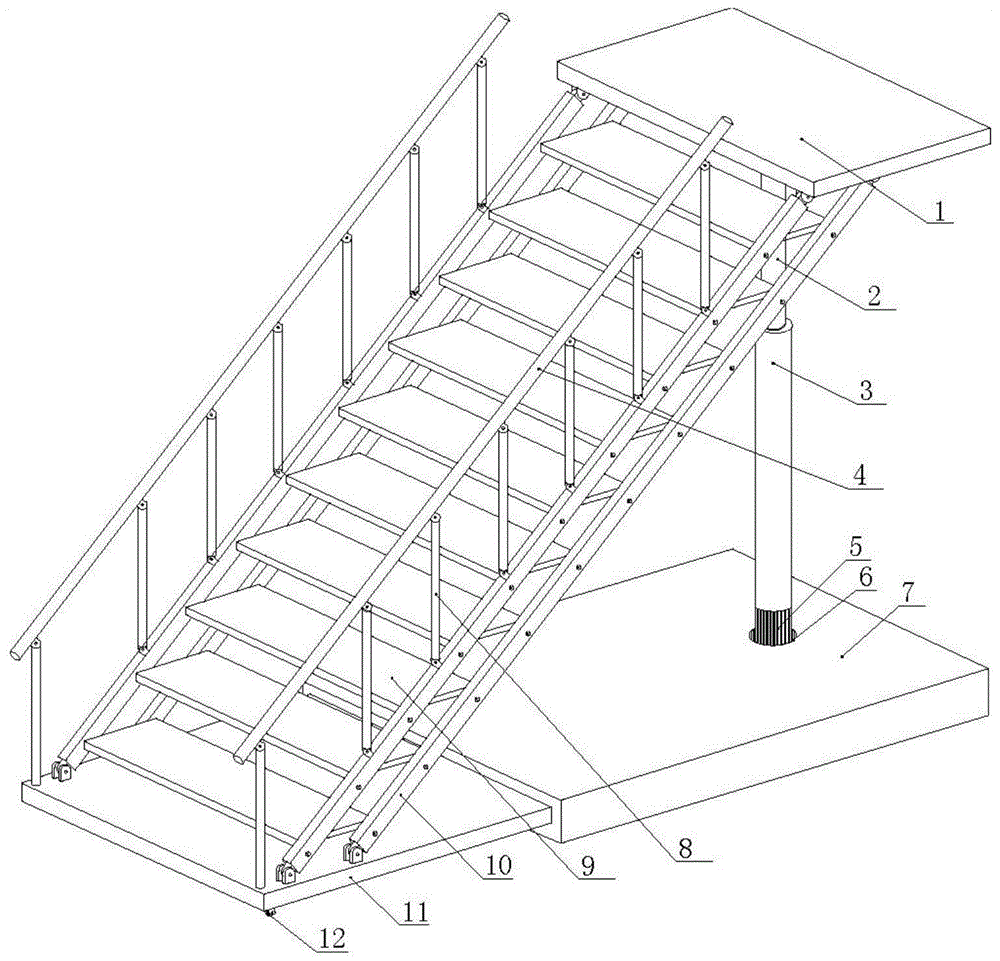 一种装配式钢混结构楼梯的制作方法